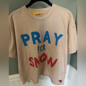 Aviator Nation Large "Pray For Snow" Graphic Tee